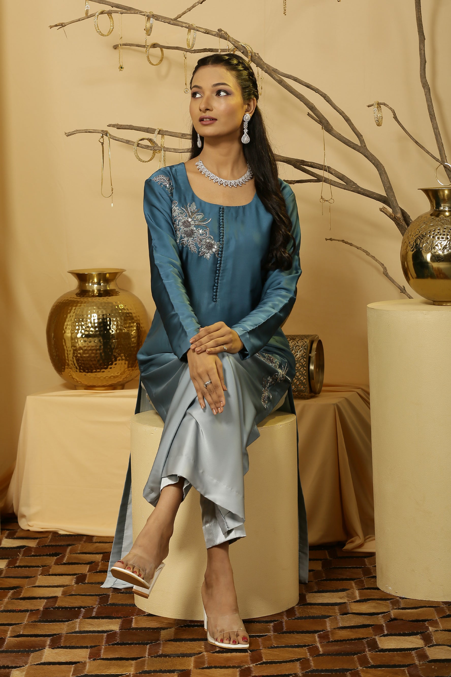 Ombre Kurti Pant Set