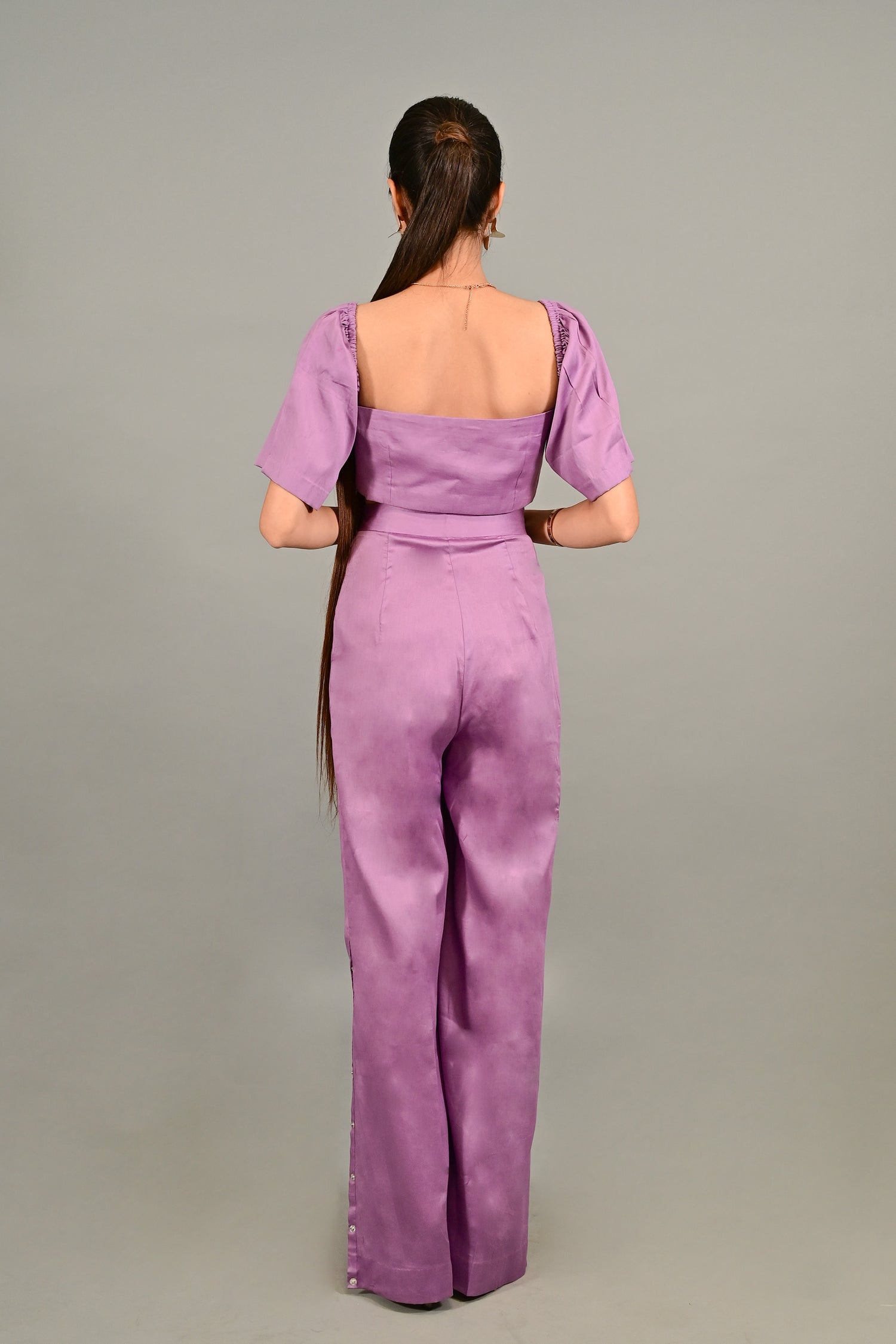 Lilac Luxe Croptop With Pant Set